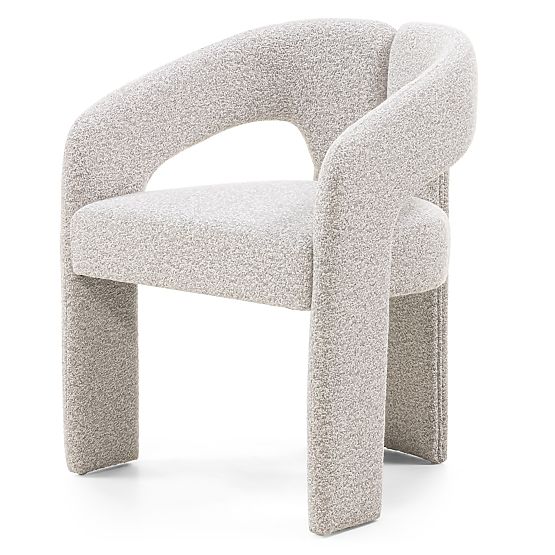 Chaise rembourrée Castelo gris-beige