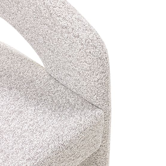 Chaise rembourrée Castelo gris-beige