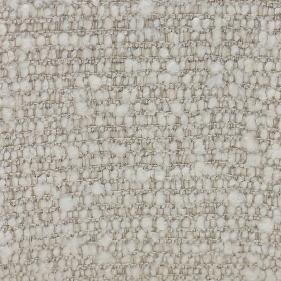 Chaise rembourrée Elaine beige, forme arrondie