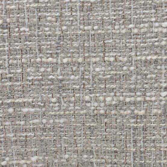 Chaise rembourrée Elaine beige-gris, formes arrondies