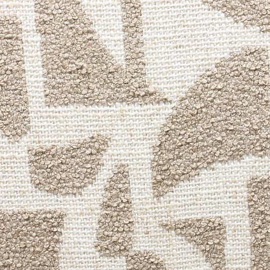 Chaise rembourrée Flare, beige-crème/pieds noirs