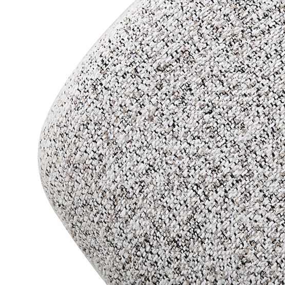 Chaise rembourrée Hiroki, mélange beige-gris