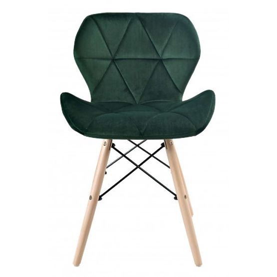 Chaise rembourrée MURET VELVET velours vert foncé