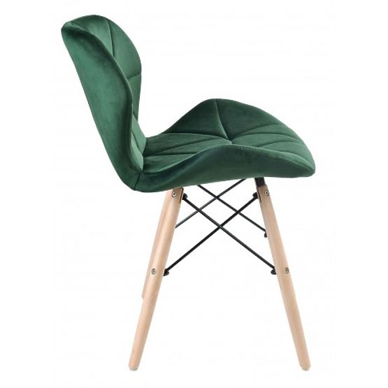 Chaise rembourrée MURET VELVET velours vert foncé