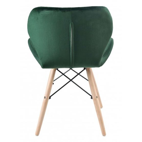 Chaise rembourrée MURET VELVET velours vert foncé