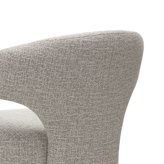 Chaise rembourrée Nuria beige-crème