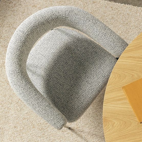 Chaise rembourrée Portia grise
