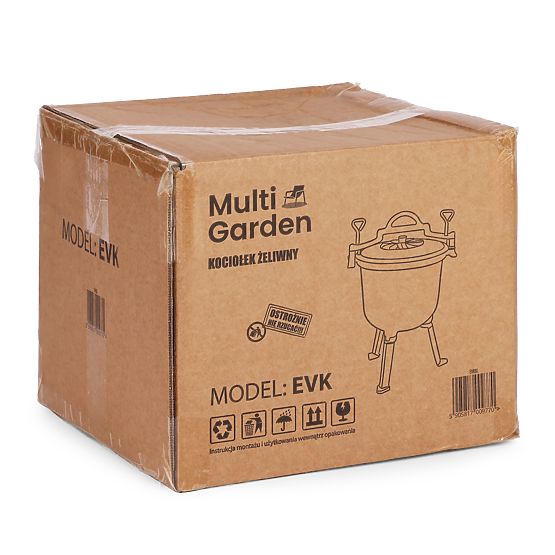 Chaudière en fonte émaillée 10L pot de chasse debout foyer barbecue MultiGarden