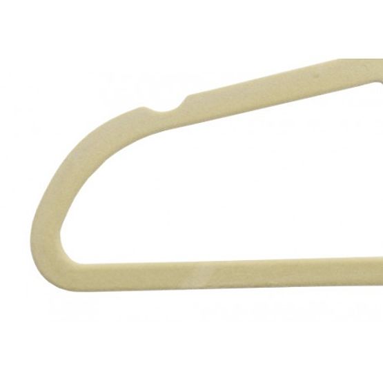 Cintres en velours Maxi set de 10 pièces - beige