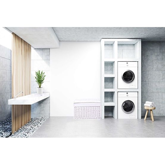 Coffre en osier blanc 160 L