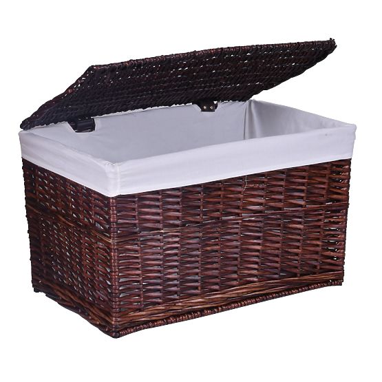 Coffre en osier marron 160 L