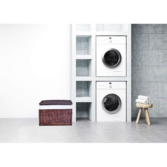 Coffre en osier marron 160 L