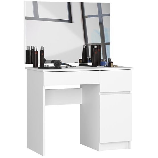 COIFFEUSE AVEC MIROIR CLP P-2/SL 900x600 DROITE PK BLANCHE