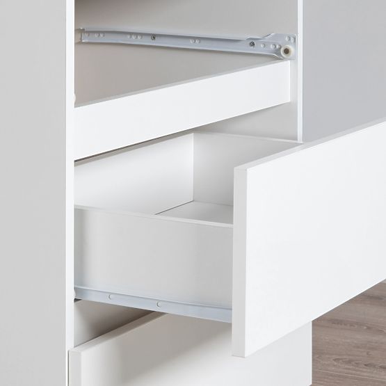 Coiffeuse avec miroir CLP P-2/SL 900x600 GAUCHE PK BLANC