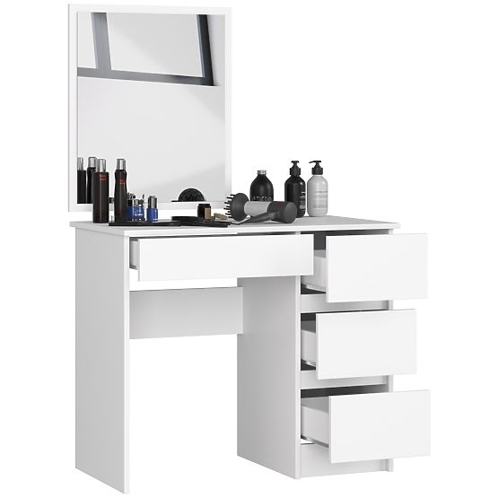 COIFFEUSE AVEC MIROIR T-6/SL 500x600 DROITE BLANCHE