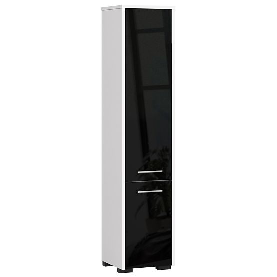 COLONNE DE SALLE DE BAIN FIN 30 2D 140cm NOIR BRILLANT