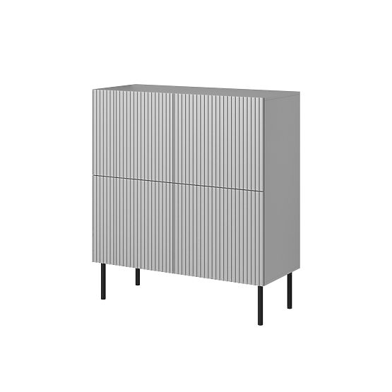 Commode ASENSIO KM-2 gris clair, pieds : noir (2p=1ks)