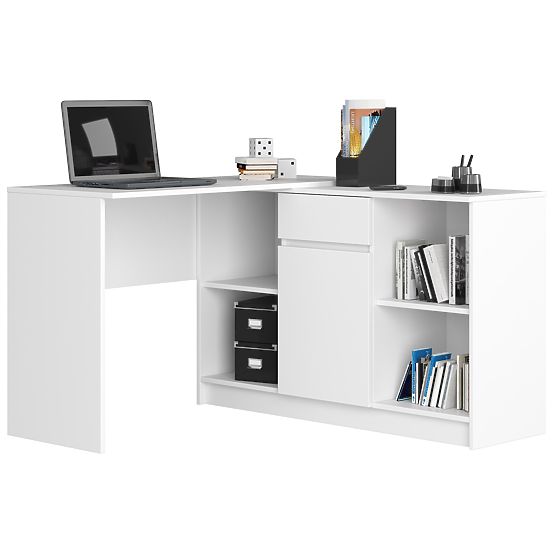 COMMODE B-17 120 cm 1 TIROIR 1 PORTE PK BLANCHE