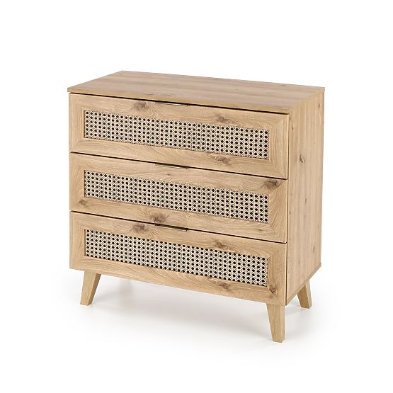 Commode BORNEO KM-2 chêne artisan/noir