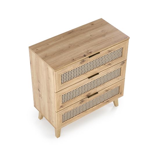 Commode BORNEO KM-2 chêne artisan/noir