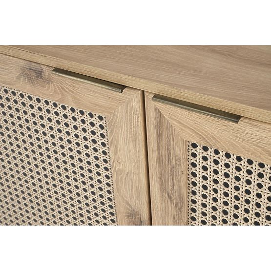 Commode BORNEO KM-2 chêne artisan/noir