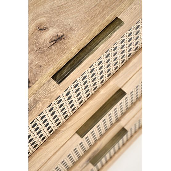 Commode BORNEO KM-2 chêne artisan/noir