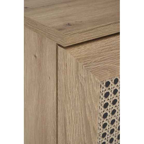 Commode BORNEO KM-2 chêne artisan/noir