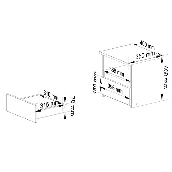 COMMODE CL1 PK AULNE