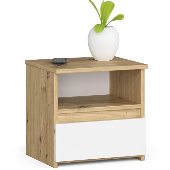 COMMODE CL1 PK CHÊNE ARTISAN / BLANC