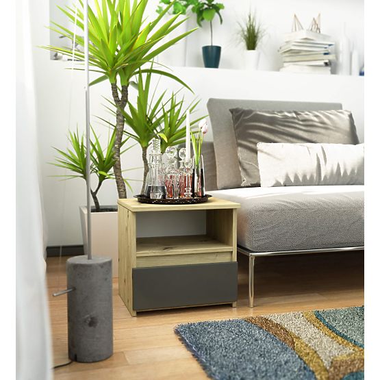 COMMODE CL1 PK CHÊNE ARTISAN / GRIS