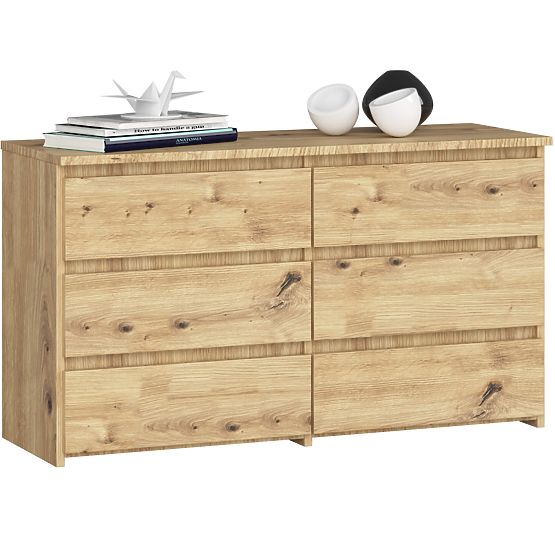 COMMODE CL100 6TIROIRS PK CHÊNE ARTISAN