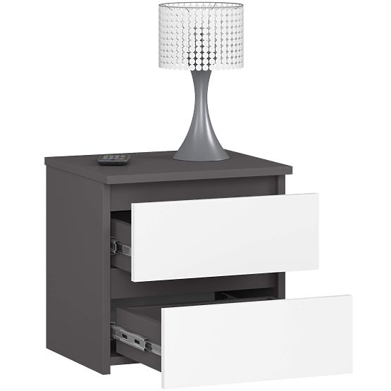 COMMODE CL2 2TI CLP PK GRIS GRAPHITE / BLANC