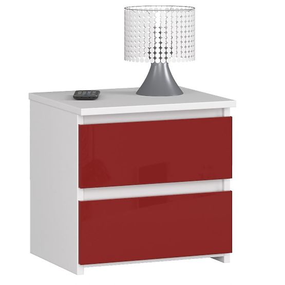 COMMODE CL2 2TIROIRS CLP ROUGE BRILLANT