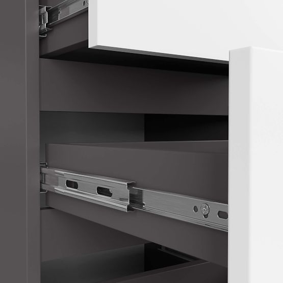 COMMODE CL4 PK GRIS GRAPHITE / BLANC