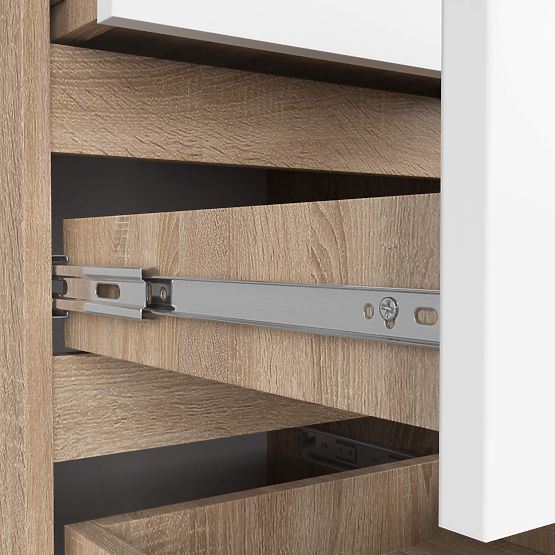 COMMODE CL5 PK CHÊNE SONOMA / BLANC