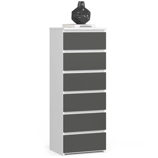 COMMODE CL6 PK BLANC / GRIS