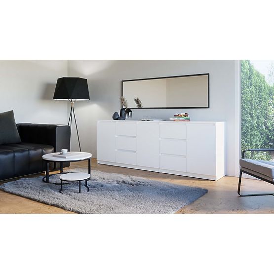 Commode COSTA 1D3S/2D3S BLANCHE