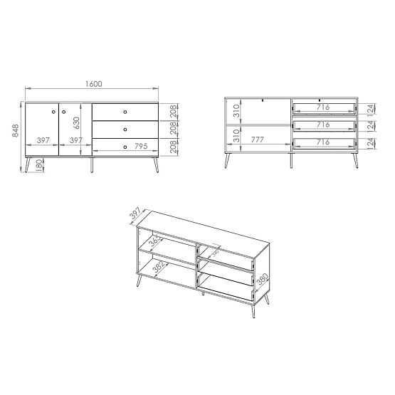 Commode Forest plus grande - vert