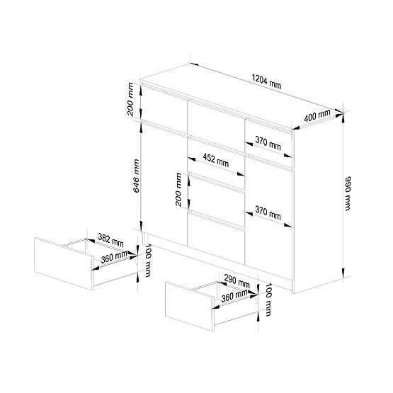 COMMODE K017 CLP PK BLANCHE