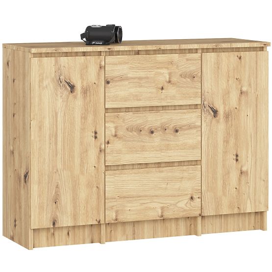 COMMODE K100 2D 3T PK CHÊNE ARTISAN