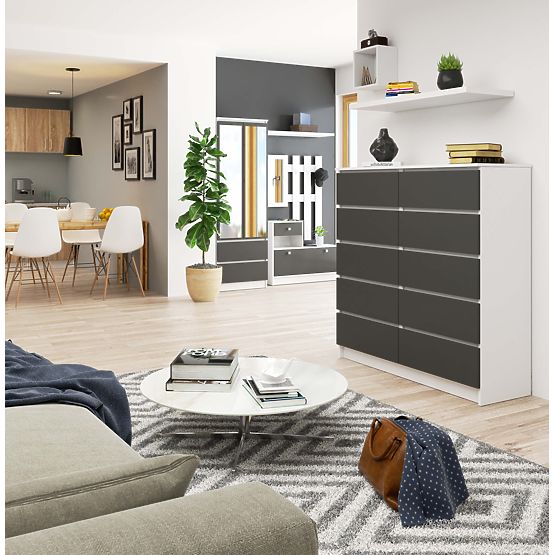 COMMODE K120 10SZ CLP PK BLANC / GRIS