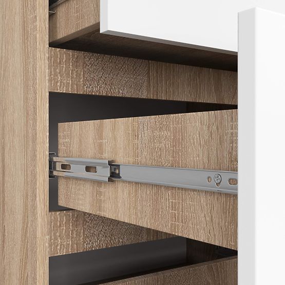 COMMODE K120 10TIROIRS CLP PK CHÊNE SONOMA / BLANC