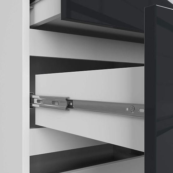 COMMODE K120 10TIROIRS CLP PK GRAPHITE BRILLANT