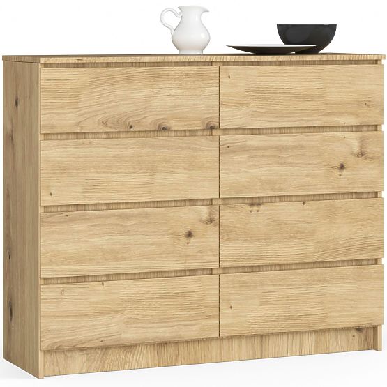 COMMODE K120 8TIROIRS CLP CHÊNE ARTISAN