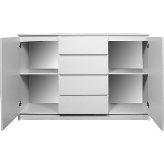 COMMODE K140 2D 4T CLP PK CHÊNE SONOMA / BLANC