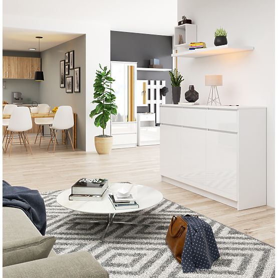 COMMODE K140 3D 3SZ CLP PK BLANC BRILLANT