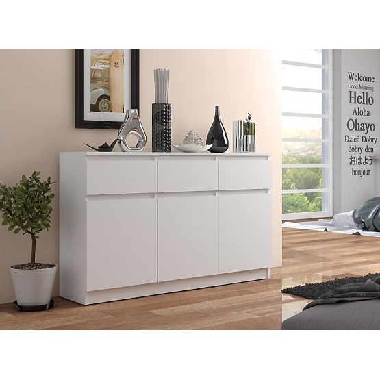COMMODE K140 3D 3SZ CLP PK BLANCHE