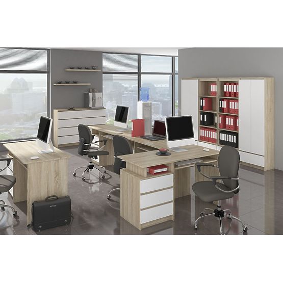 COMMODE K140 3D 3SZ CLP PK SONOMA / BLANC