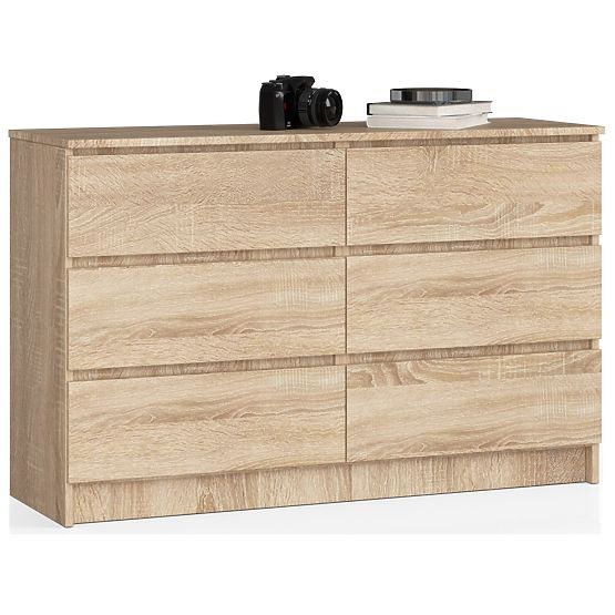 COMMODE K140 6TIROIRS CLP CHÊNE SONOMA