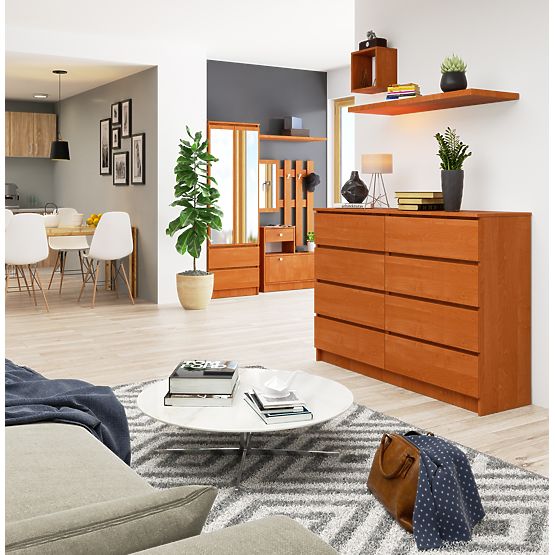 COMMODE K140 8TIROIRS CLP AULNE